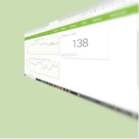 tela inicial do sistema tradecontrolweb com um grafico da movimentacao de uma empresa que usa nosso sistema